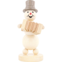 Schneemannmusikant Akkordeon - 12 cm