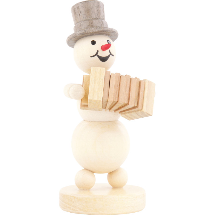 Schneemannmusikant Akkordeon - 12 cm
