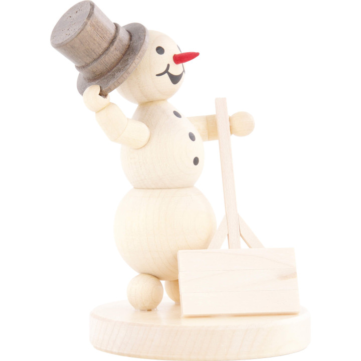 Schneemann mit Schippe - 12 cm