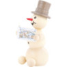 Snowman with Book - 8 cm / 3.1 inch