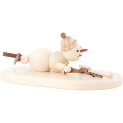 Schneemann Biathlon liegend - 5 cm