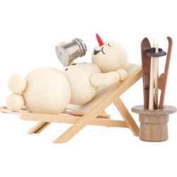 Snowman Deckchair - 12 cm / 4.7 inch