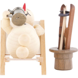 Snowman Deckchair - 12 cm / 4.7 inch
