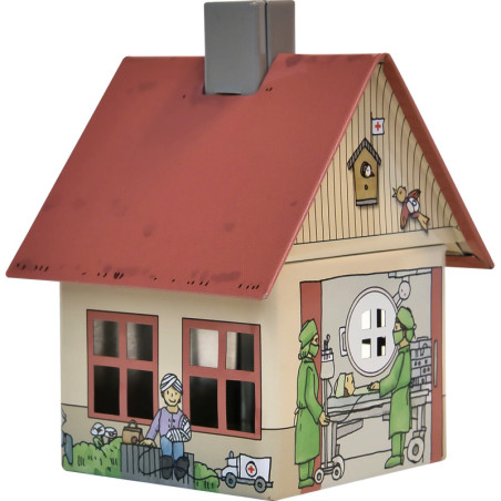 Metall-Räucherhaus "Krankenhaus" - 9,8 cm