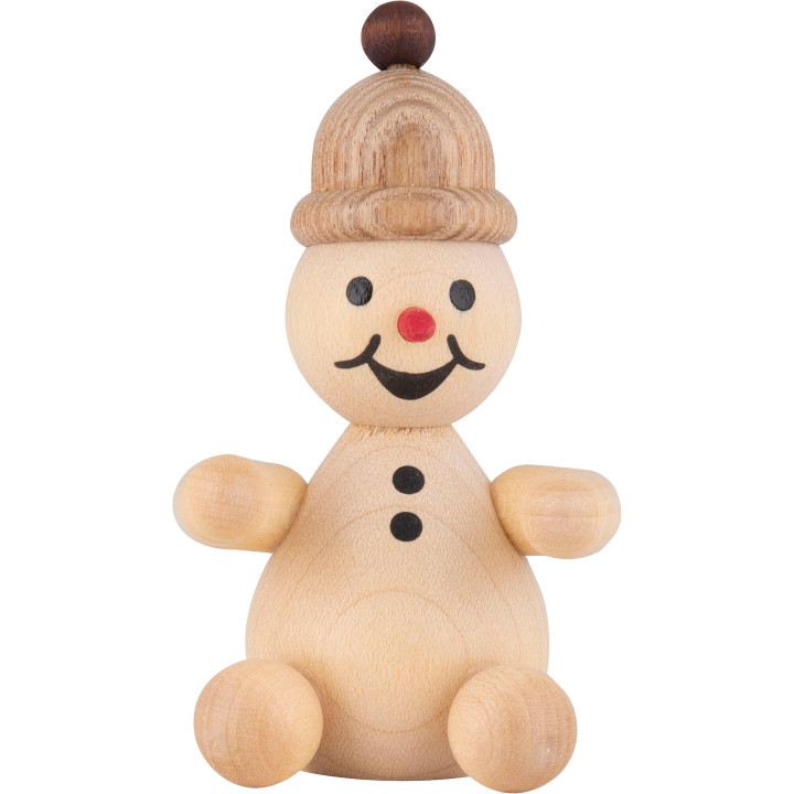 Snowman - Junior "spectator" sitting - 7 cm / 2.8 inch
