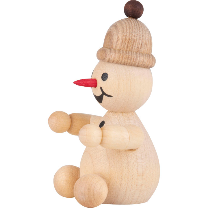 Snowman - Junior "spectator" sitting - 7 cm / 2.8 inch