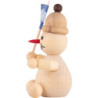 Schneemann Junior "Zuschauer" mit Fahne - 7 cm