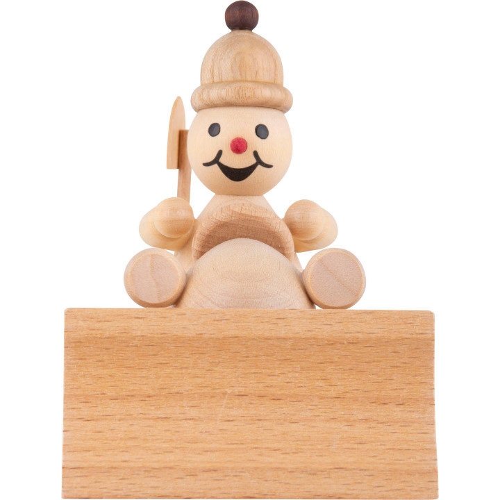Schneemann Junior "Schneepflug" - 8 cm