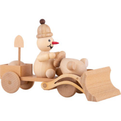 Schneemann Junior "Schneepflug" - 8 cm