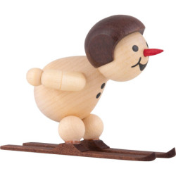 Snowman - Junior "Ski jumper at the jump-off" with helmet - 5 cm / 2 inch