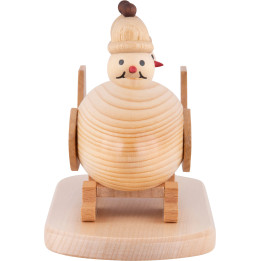 Snowman - Junior "in a two-man bob" with cap - 10,5 cm / 4.1 inch