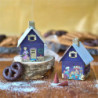 Metall-Räucherhaus "Weihnachtsbäckerei" - 9,8 cm