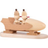 Snowman - Junior "in a two-man bob" with cap - 10,5 cm / 4.1 inch