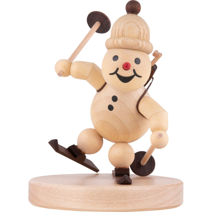 Schneemann Junior "Biathlon laufend" - 8 cm
