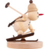 Schneemann Junior "Biathlon laufend" - 8 cm