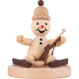Schneemann Junior "Biathlon sitzend" - 7 cm