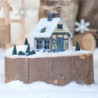 Metal Smoking Hut - "Winter Joy" - 9,8 cm / 3.9 inch