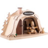 Smoking Hut - Ski Rental with Junior Snowman - 17 cm / 6.7 inch