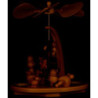 1-Tier Pyramid - Snowmen in the Forest - 22 cm / 8.7 inch