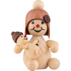 Snowgirl with Doll - 7 cm / 2.8 inch