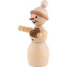 Snowwoman with Gingerbread Heart - 10 cm / 3.9 inch