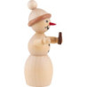 Snowwoman with Gingerbread Heart - 10 cm / 3.9 inch