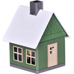 Metal Smoking Hut - "Forest Hut" - green - 9,8 cm / 3.9 inch