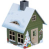 Metall-Räucherhaus "Weihnachtsmotiv" - 9,8 cm