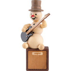 Snowman Musician E-Guitar - 13 cm / 5.1 inch