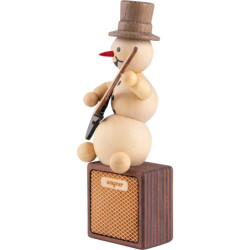 Schneemannmusikant E-Gitarre - 13 cm