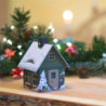 Metall-Räucherhaus "Weihnachtsmotiv" - 9,8 cm