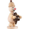 Snowman Junior with Gingerbread - Medium Size - 18,5 cm / 7.3 inch