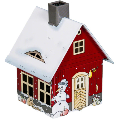 Metall-Räucherhaus "Wintermotiv" - 9,8 cm