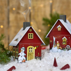 Metall-Räucherhaus "Wintermotiv" - 9,8 cm