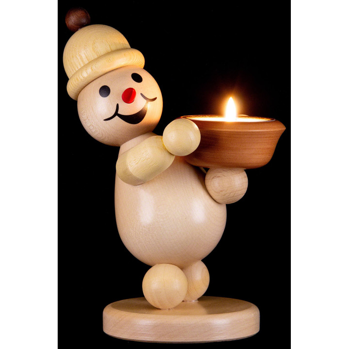 Schneemann Junior "Lichthalter" rechts - Mittelgroß - 20 cm