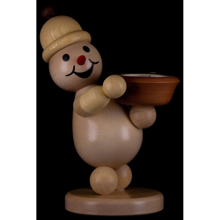 Schneemann Junior "Lichthalter" rechts - Mittelgroß - 20 cm