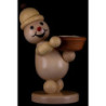 Snowman - Junior "Light Holder" right - Medium Size - 20 cm / 7.9 inch