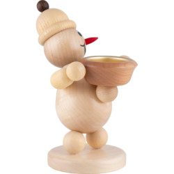 Schneemann Junior "Lichthalter" links - Mittelgroß - 20 cm