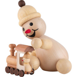 Schneemann Junior "mit Lok" - Mittelgroß - 15 cm