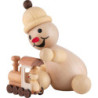 Snowman - Junior "with Locomotive" - Medium Size - 15 cm / 5.9 inch