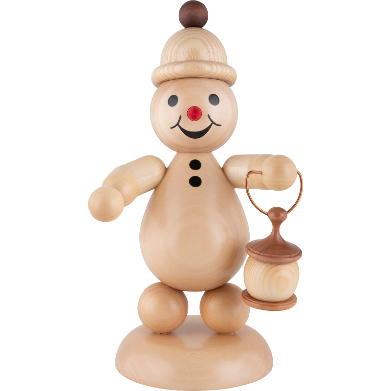 Snowman - Junior "with Lantern" - Large Size - 29 cm / 11.4 inch