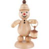 Schneemann Junior "mit Laterne" - Groß - 29 cm