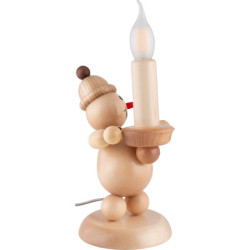 Schneemann Junior "Kerze" links - Groß - 29 cm