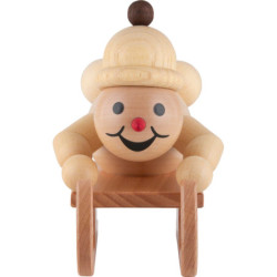 Snowman - Junior "Luge Racer" - Medium Size - 14 cm / 5.5 inch