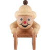 Schneemann Junior "Rennschlittenfahrer" - Mittelgroß - 14 cm