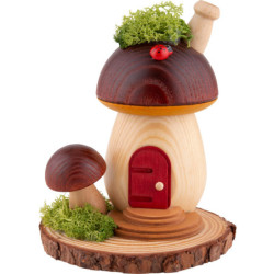 Smoker - Mushroom Hut - 13 cm / 5.1 inch