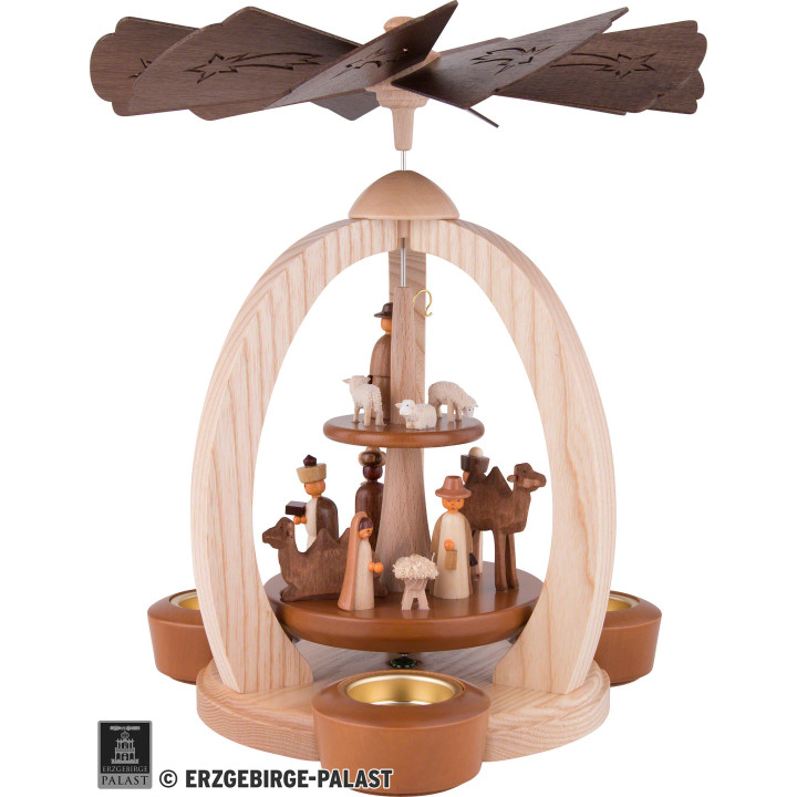 2-stöckige Pyramide Christi Geburt - Exklusiv - 30 cm