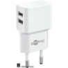2-fach USB-Steckernetzteil 110-220V/5V - 2 cm