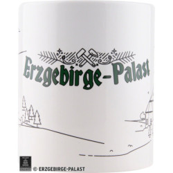 Kaffeetasse "Erzgebirge-Palast" - weiß - Edition 2021