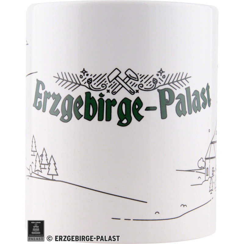 Coffee Mug "Erzgebirge-Palast" - white - 2021 Edition